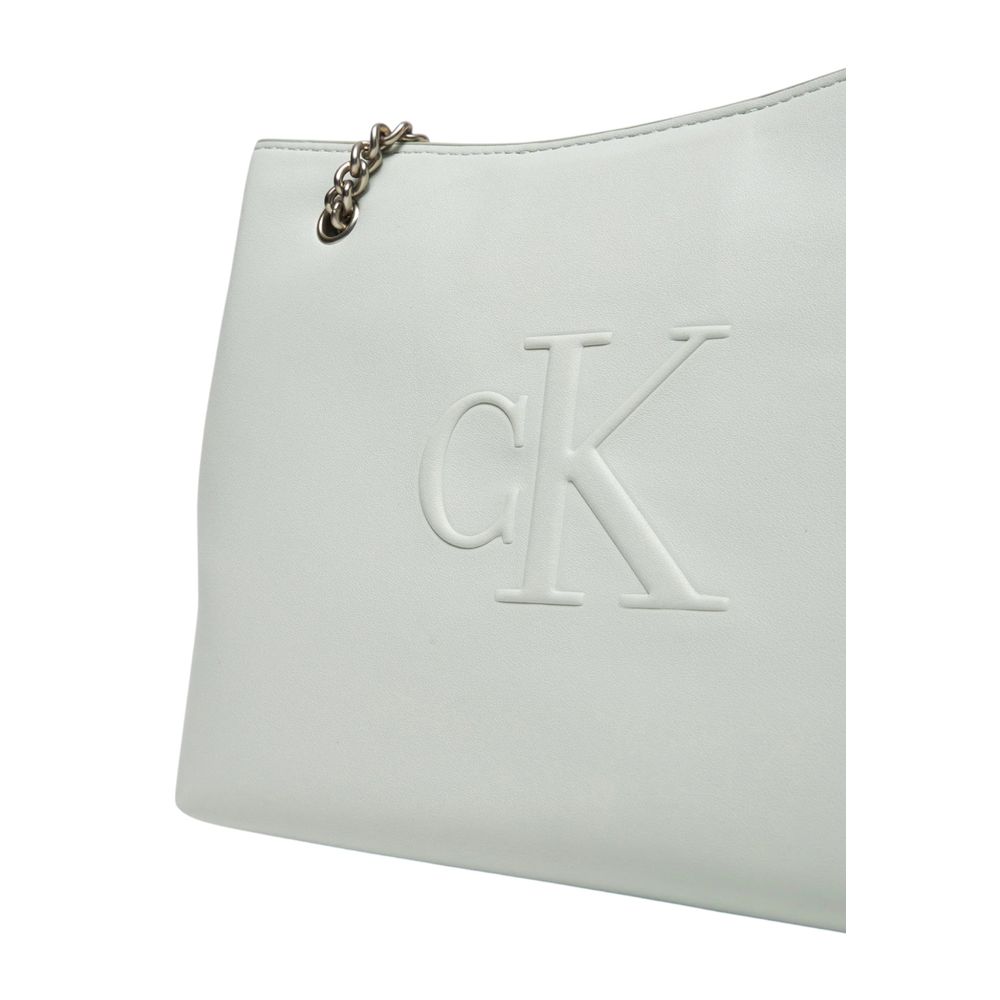 Gray Polyethylene Handbag