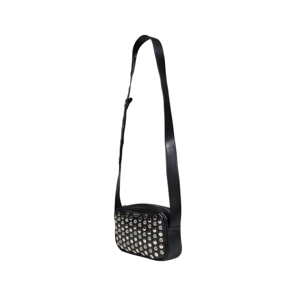 Black Polyester Handbag