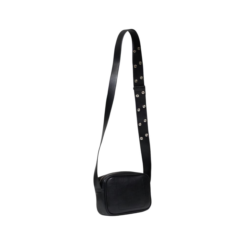 Black Polyester Handbag