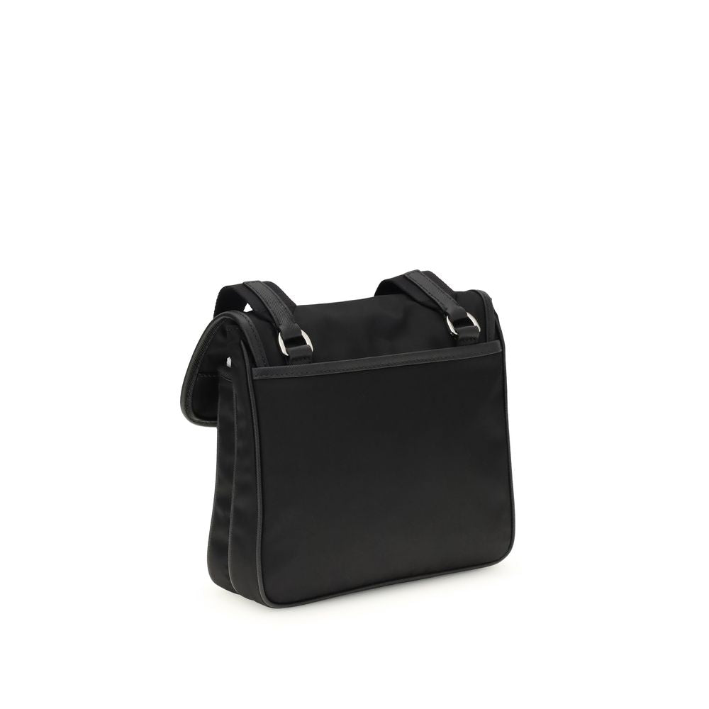 Black Recycled Polyamide Shoulder Bag