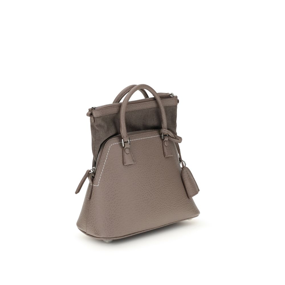 Beige Calf Leather Bos Taurus Handbag