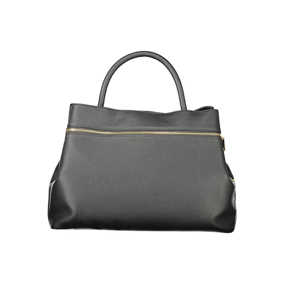 Black Polyurethane Women's Tote Bag