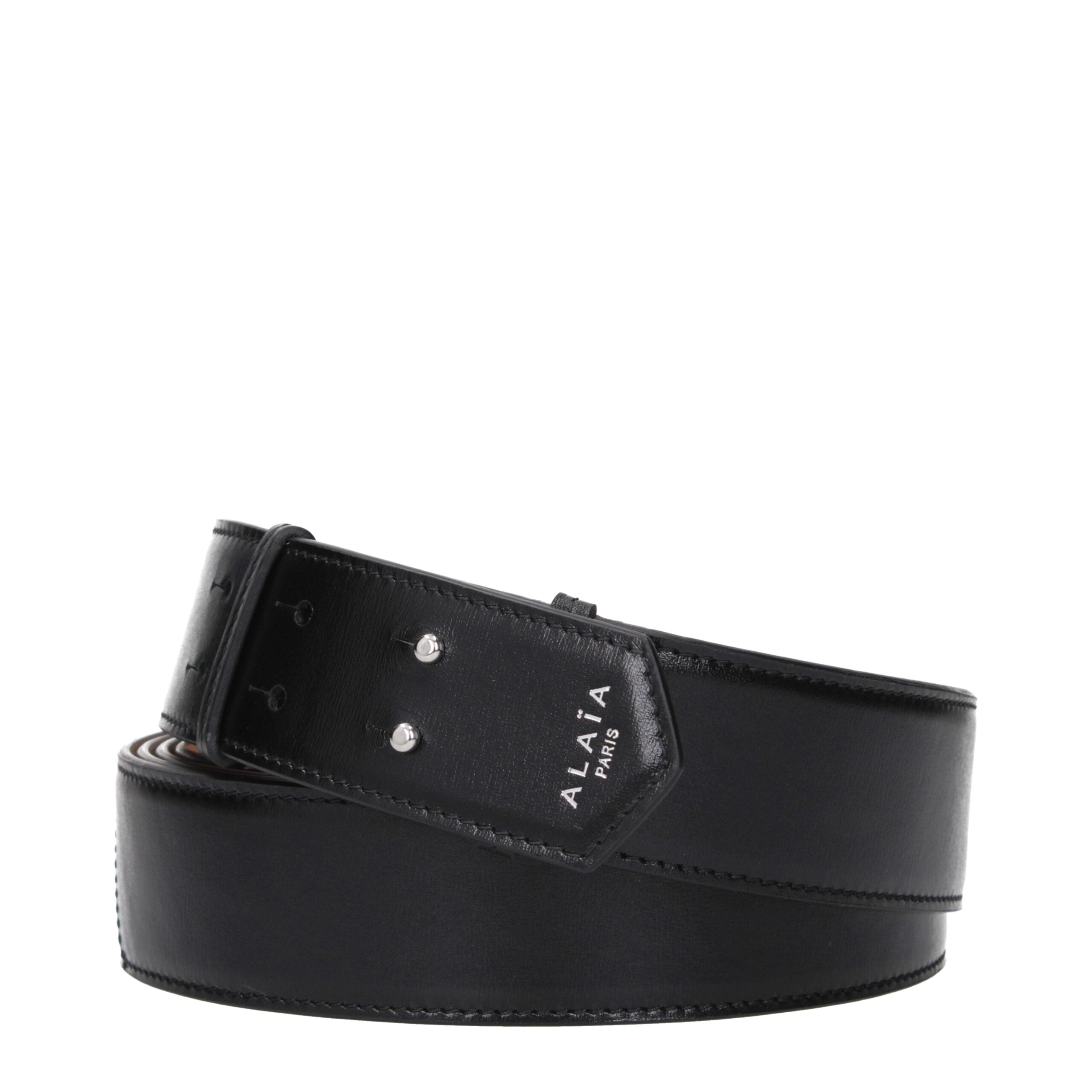 Black Leather Regular Belt