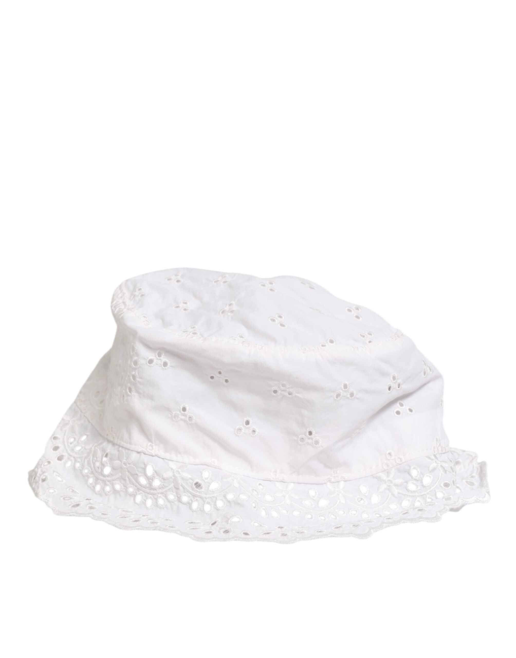 White Nylon Cut Out Bucket Logo Capello Hat