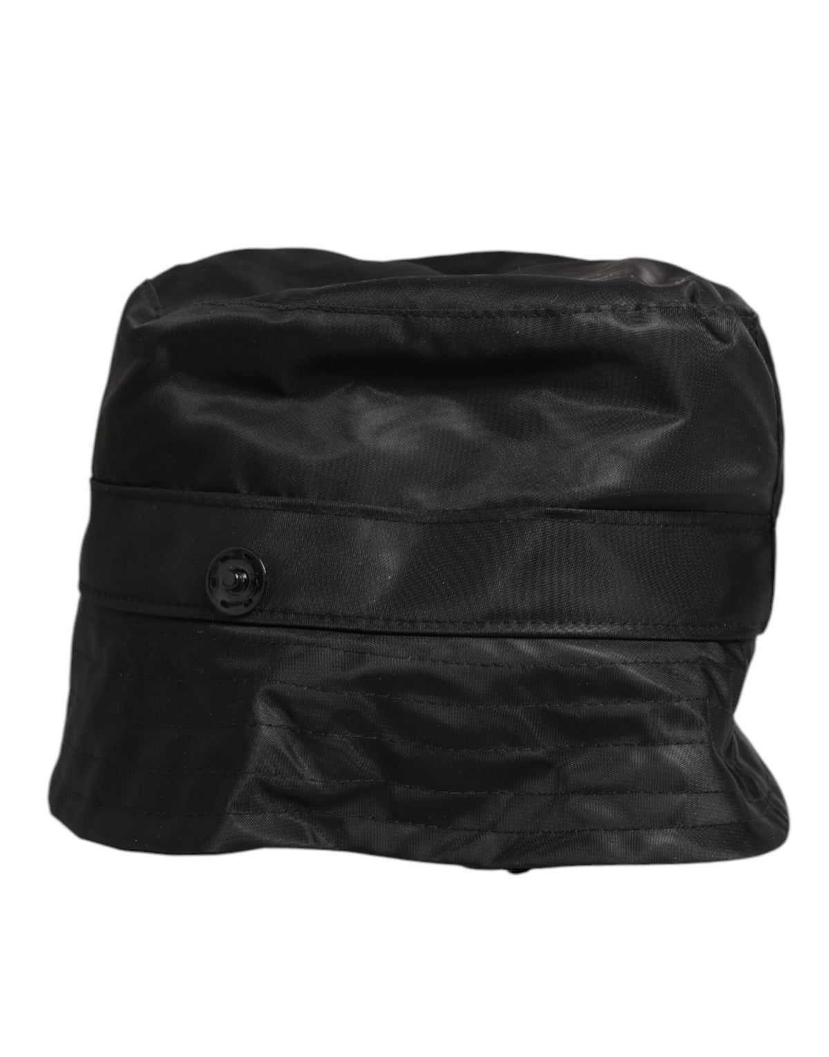 Black PVC Wide Brim Men Bucket Capello Hat