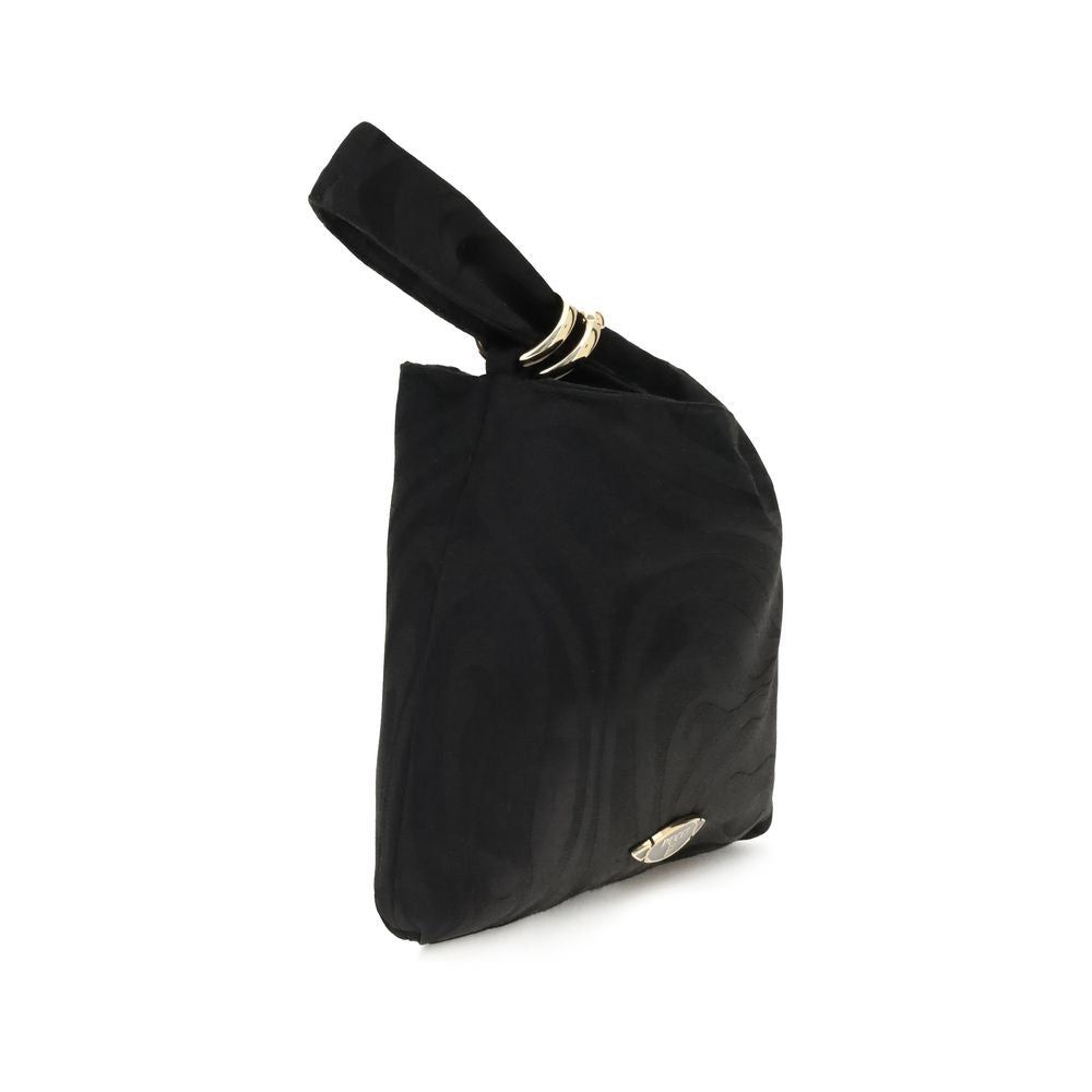 Black Silk Clutch Bag