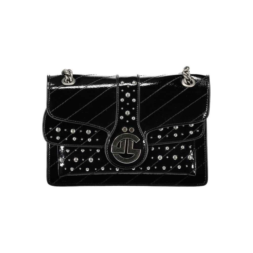Black Polyurethane Women's Bag