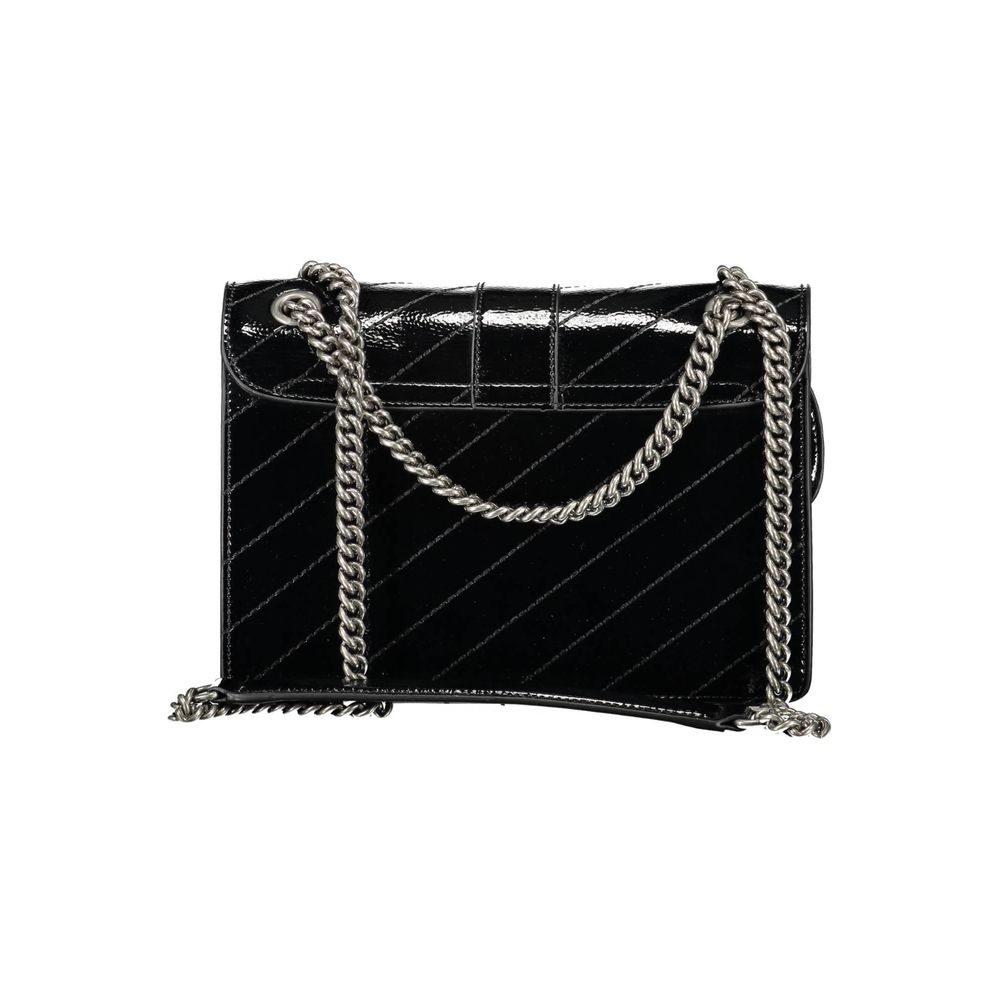 Black Polyurethane Women's Bag
