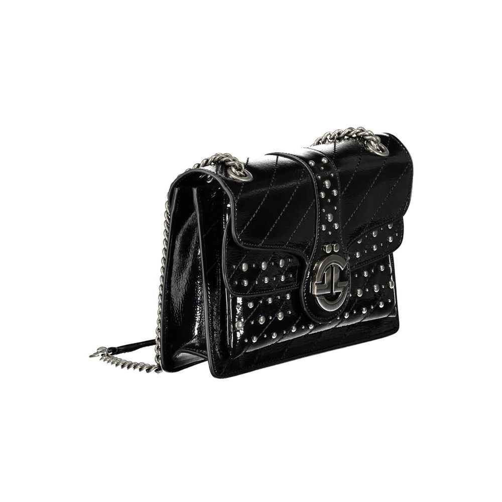 Black Polyurethane Women's Bag