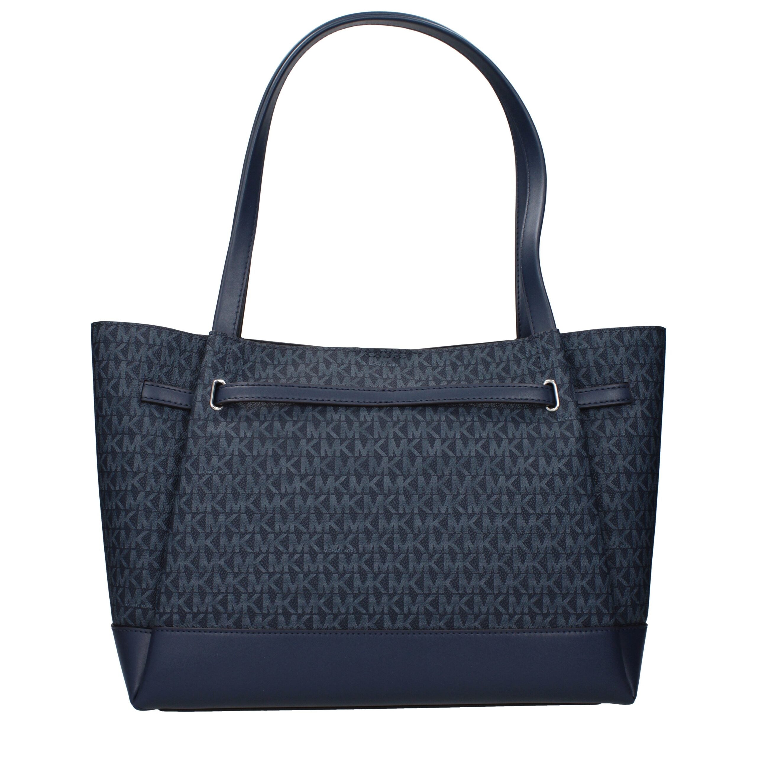 Blue Fabric Shoulder Bag
