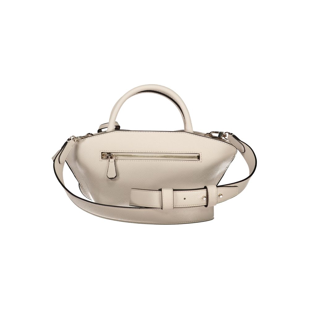 Beige Polyethylene Handbag