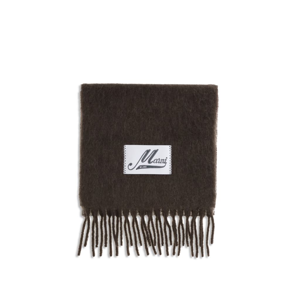 Brown Wool Scarf