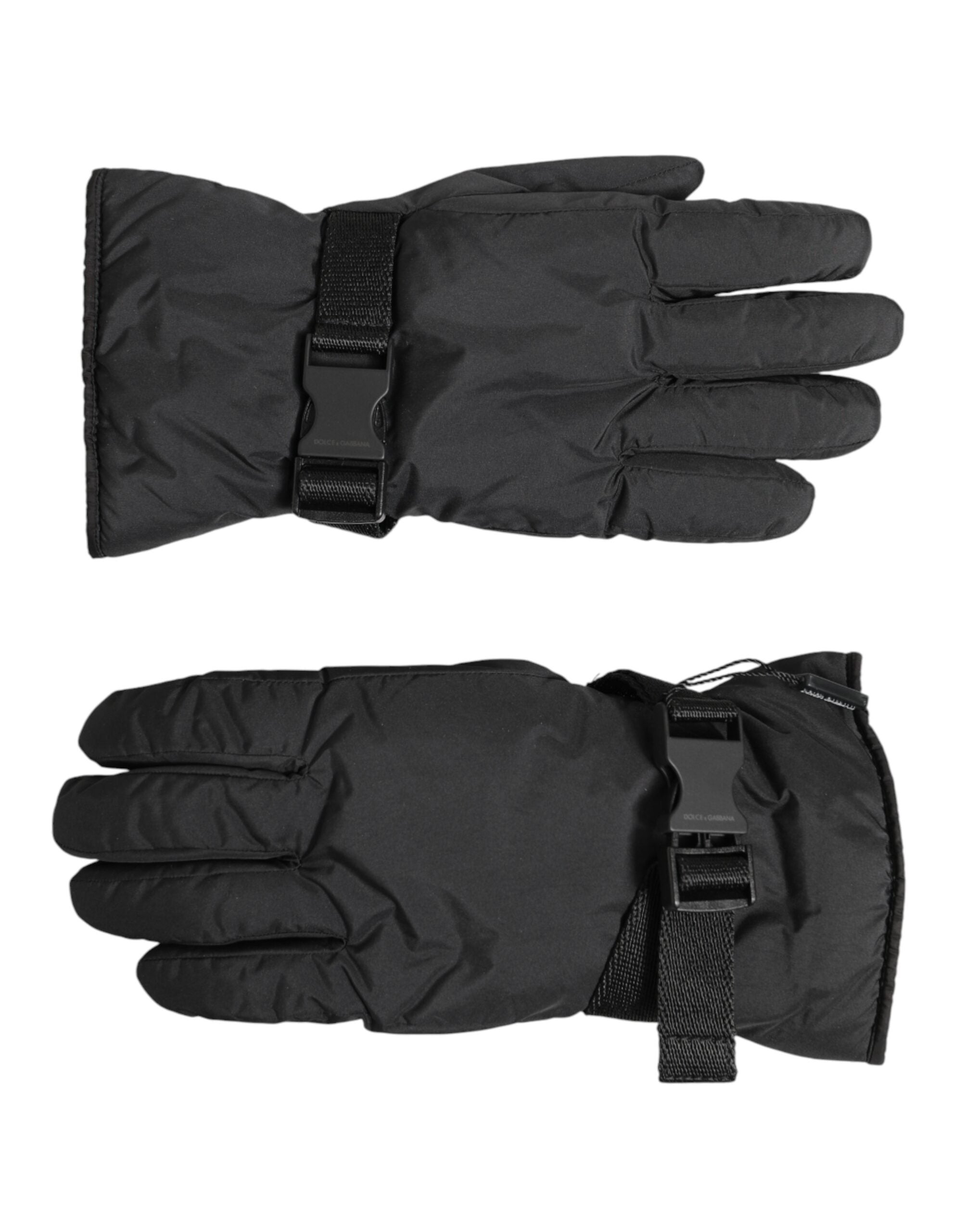 Black Windproof Ski Winter Warm Non Slip Gloves