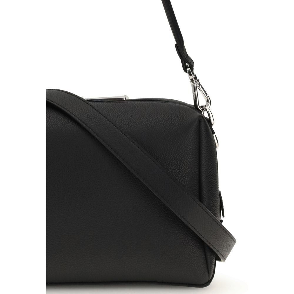 Black Calf Leather Bos Taurus Shoulder Bag