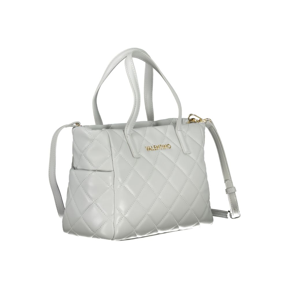 Gray Polyurethane Women's Bag