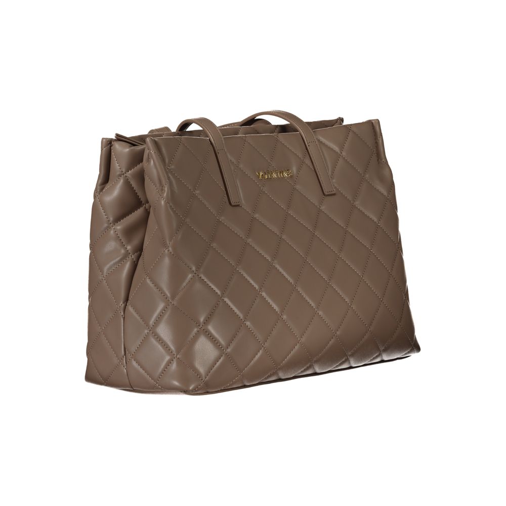 Brown Polyurethane Women's Bag