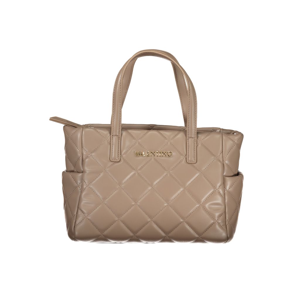 Brown Polyurethane Women's Bag