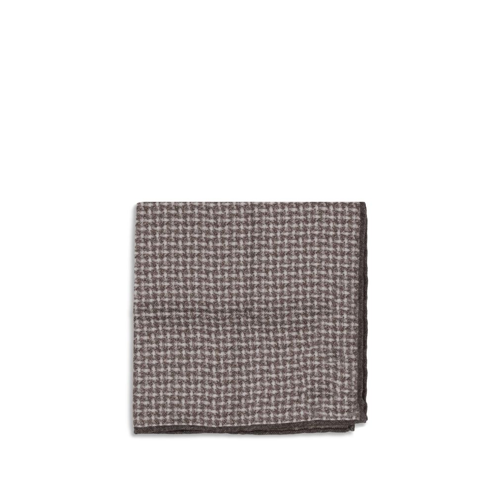 Silk Pocket Square with woven design