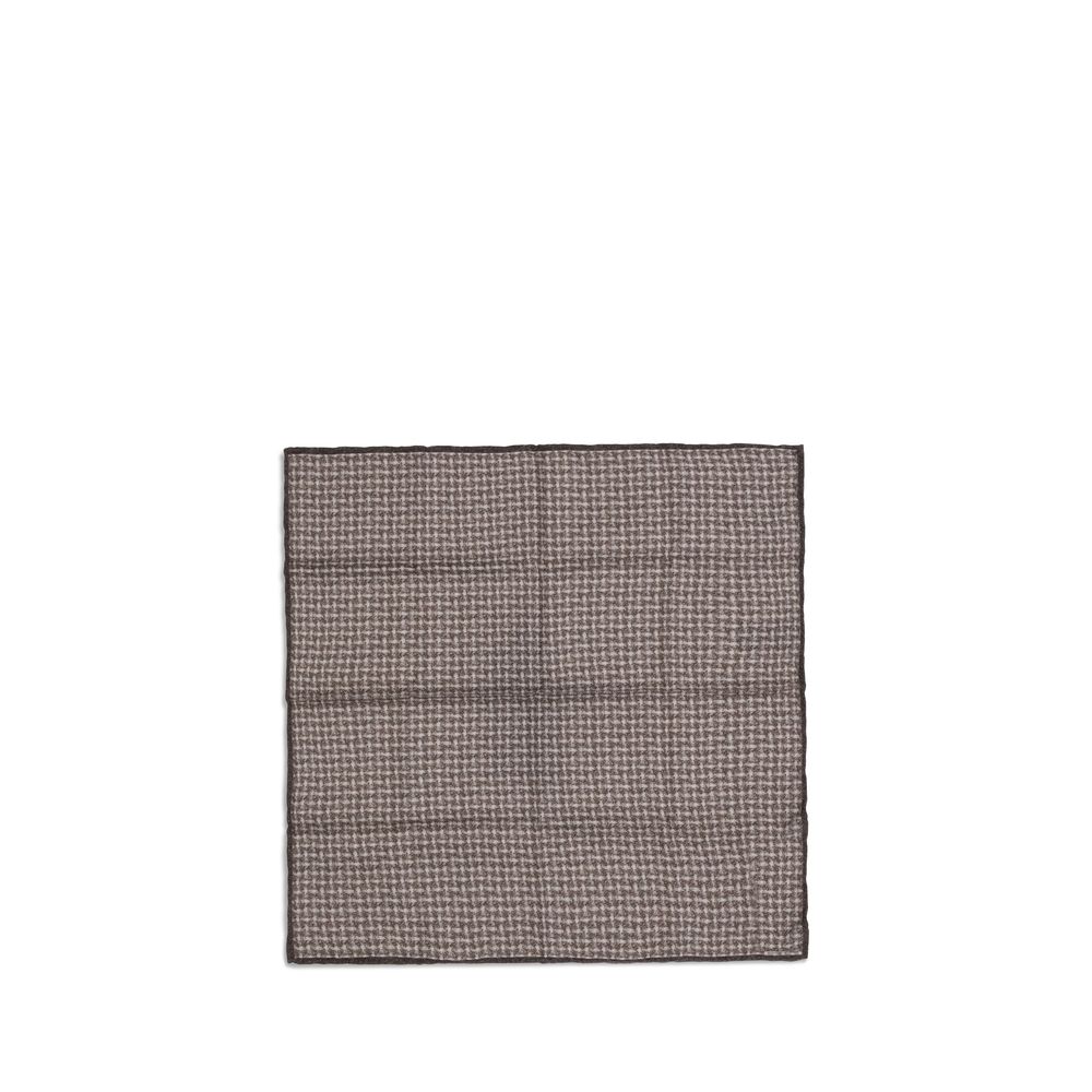 Silk Pocket Square with woven design
