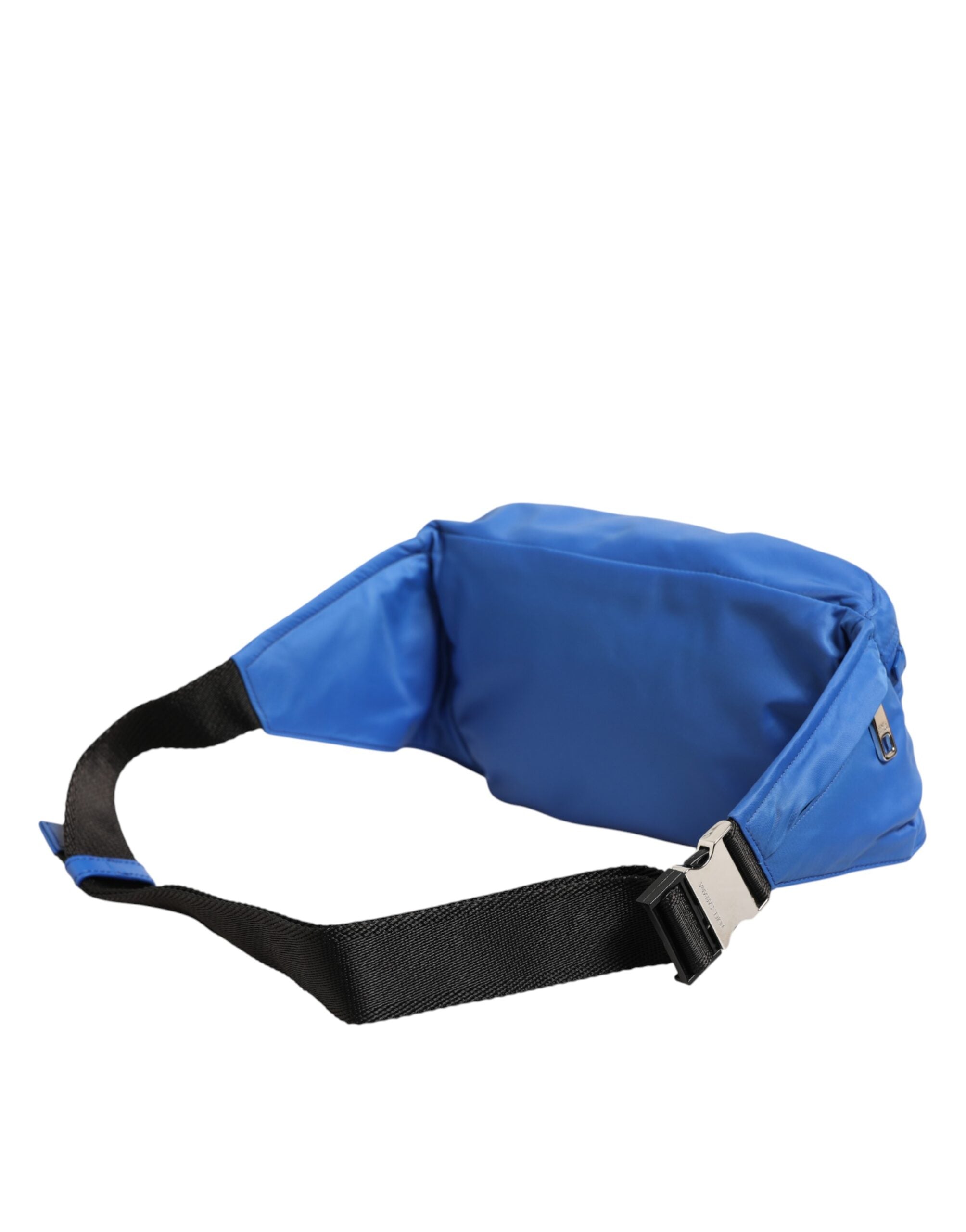 Blue Logo Plaque Nylon Waist Fanny Pack Men's Borse Bag