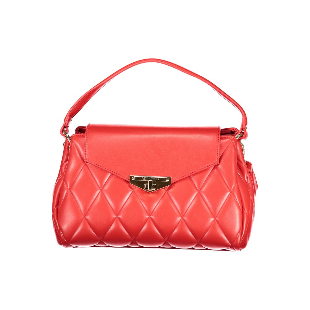 Rosso Polyurethane Women Handbag