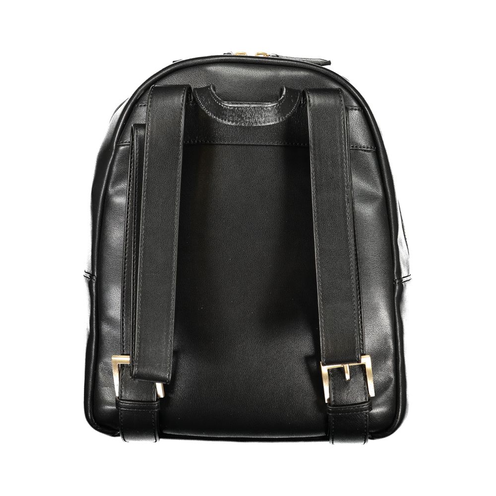 Nero Poliuretano Women Backpack