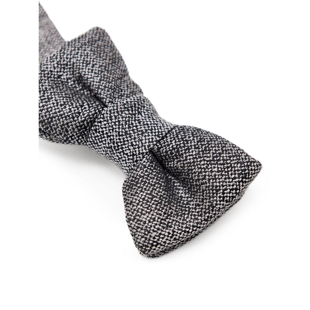 Gray Silk Bowtie
