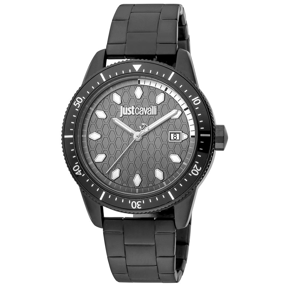 Black Stainless Steel Dress Watch