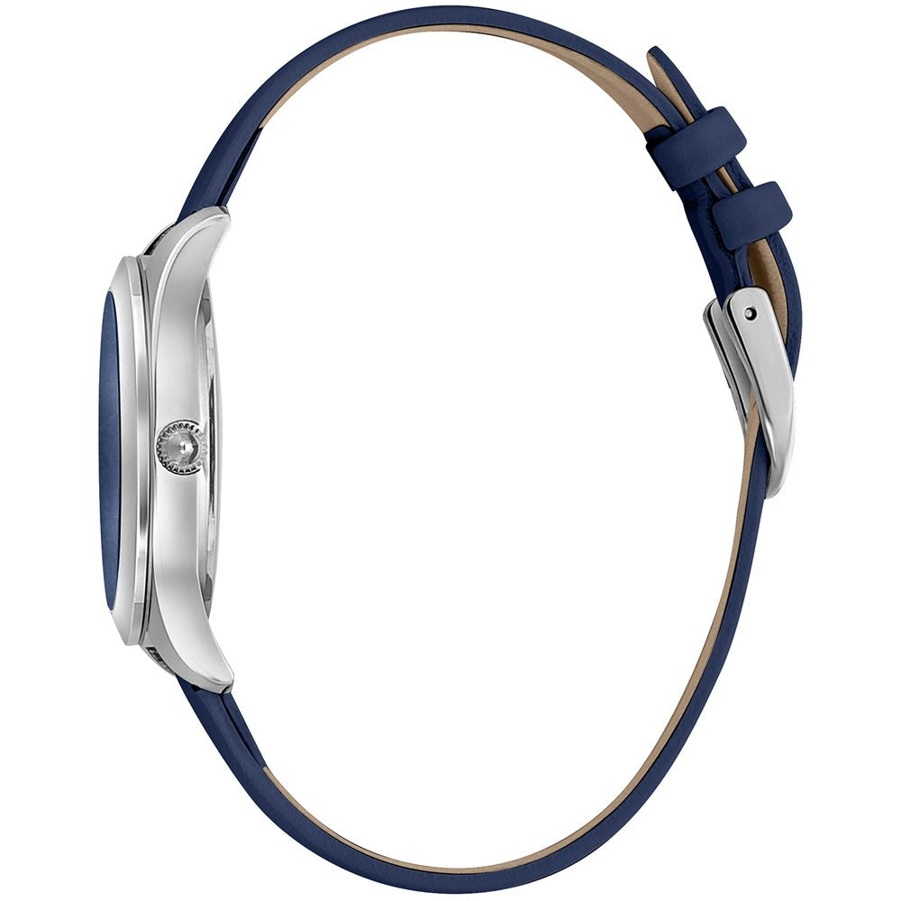 Blue Leather Dress Watch