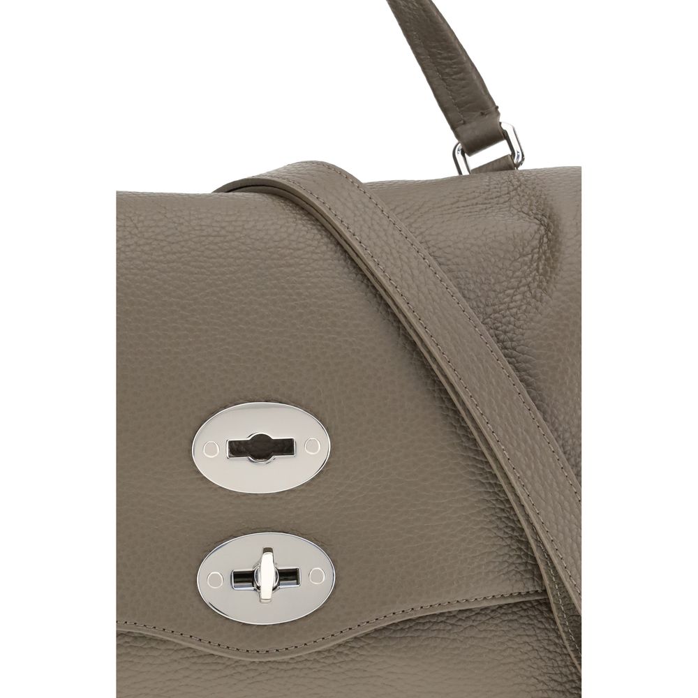 Gray Calf Leather Bos Taurus Shoulder Bag