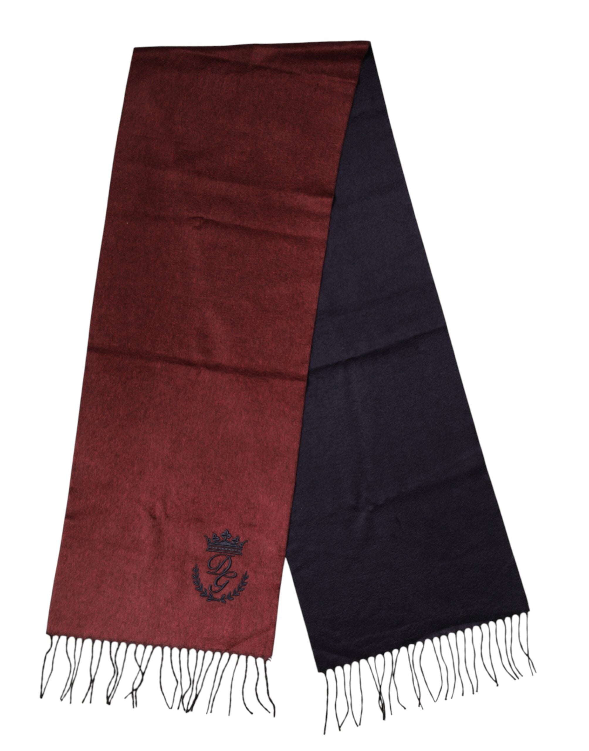 Maroon Silk Neck Wrap Shawl Fringes Scarf