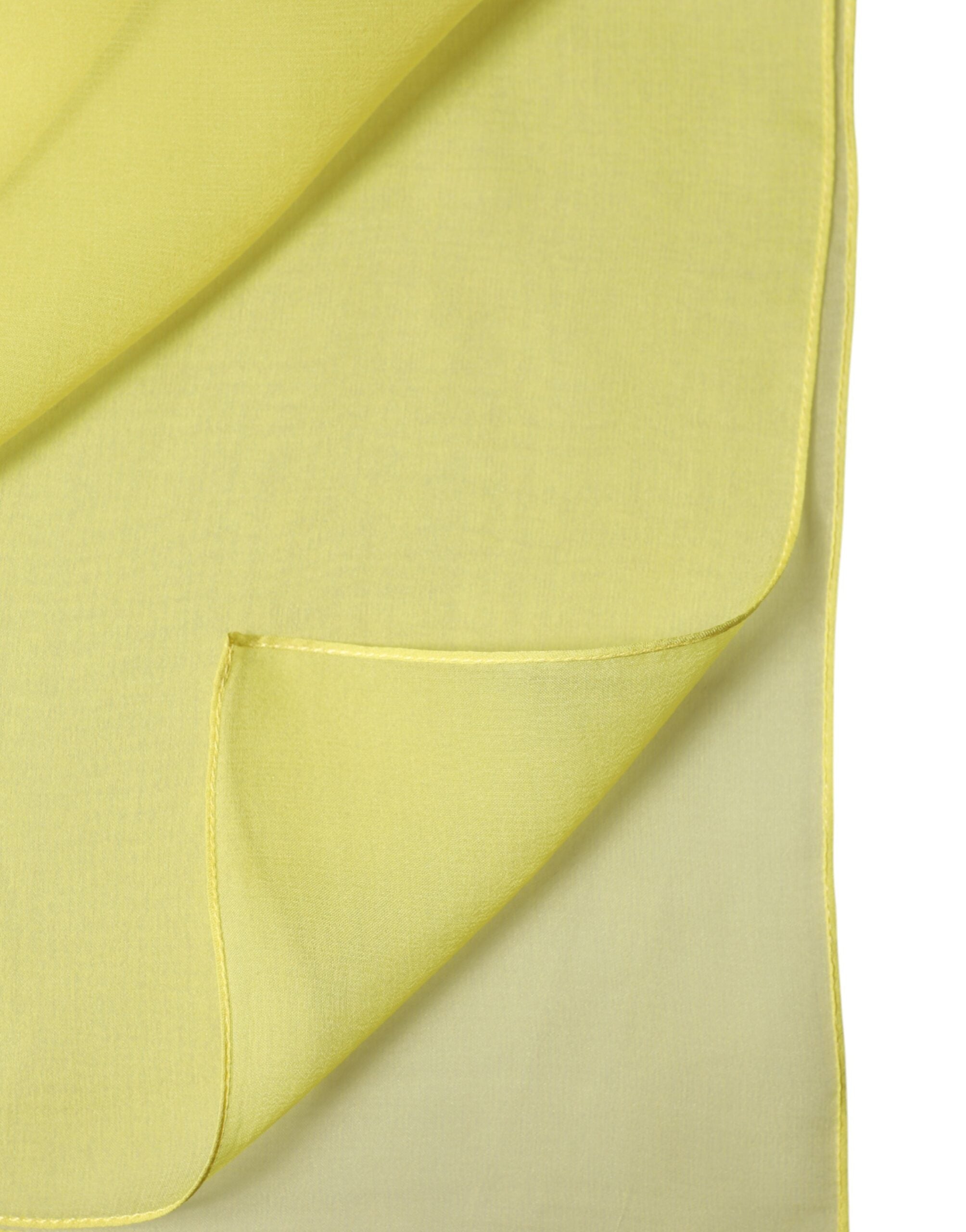 Yellow Stole Silk Neck Wrap Shawl Men Scarf