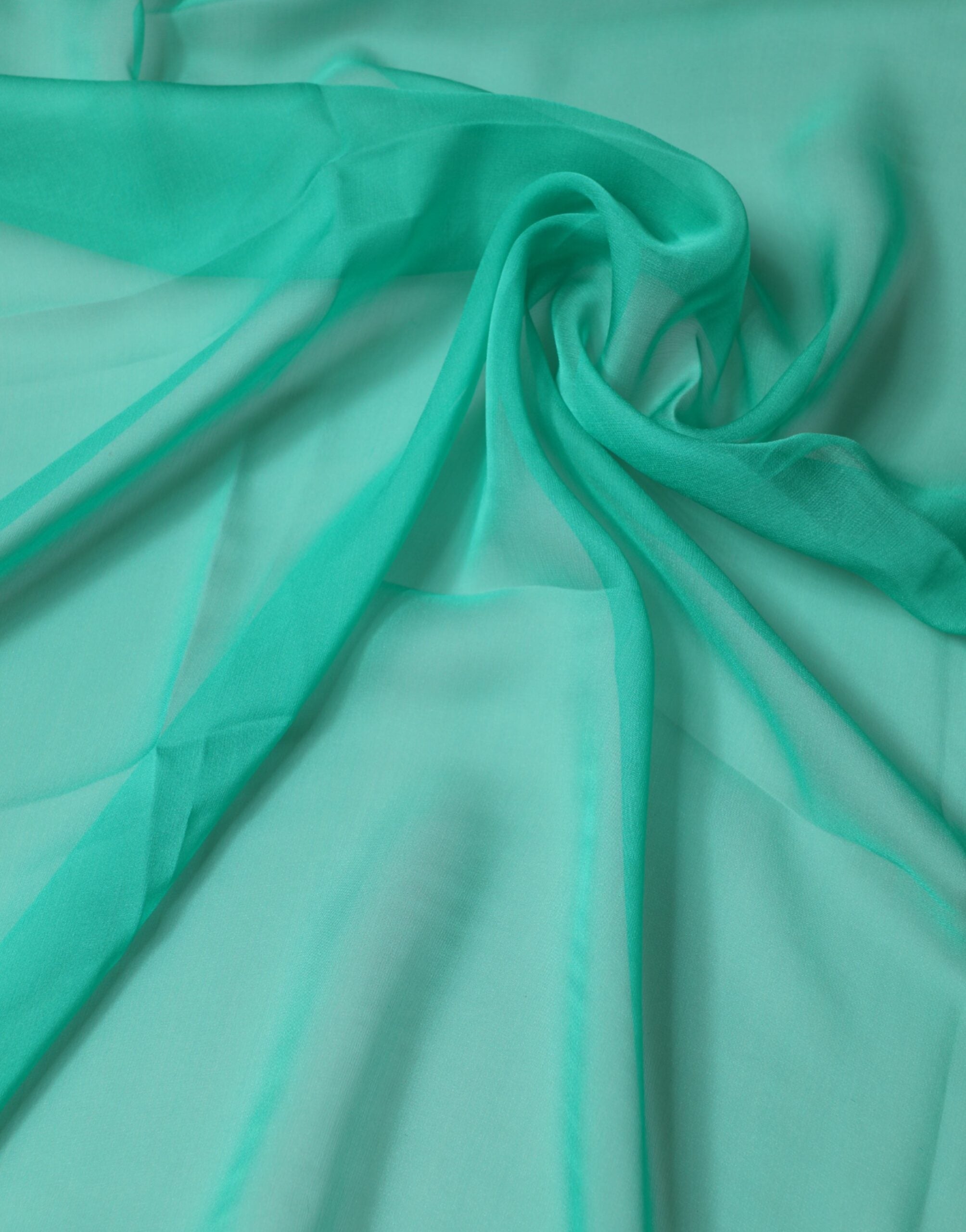 Green Stole Silk Neck Wrap Shawl Scarf