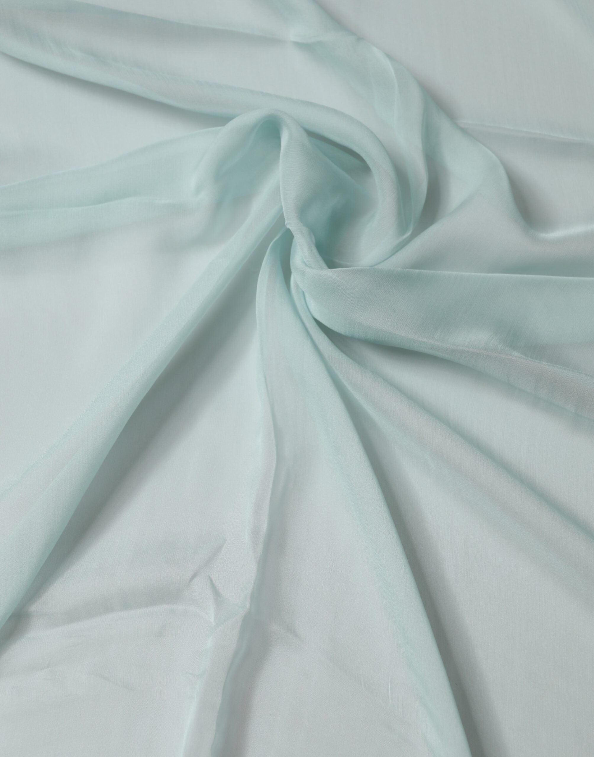 Light Teal Silk Stole Neck Wrap Shawl Scarf