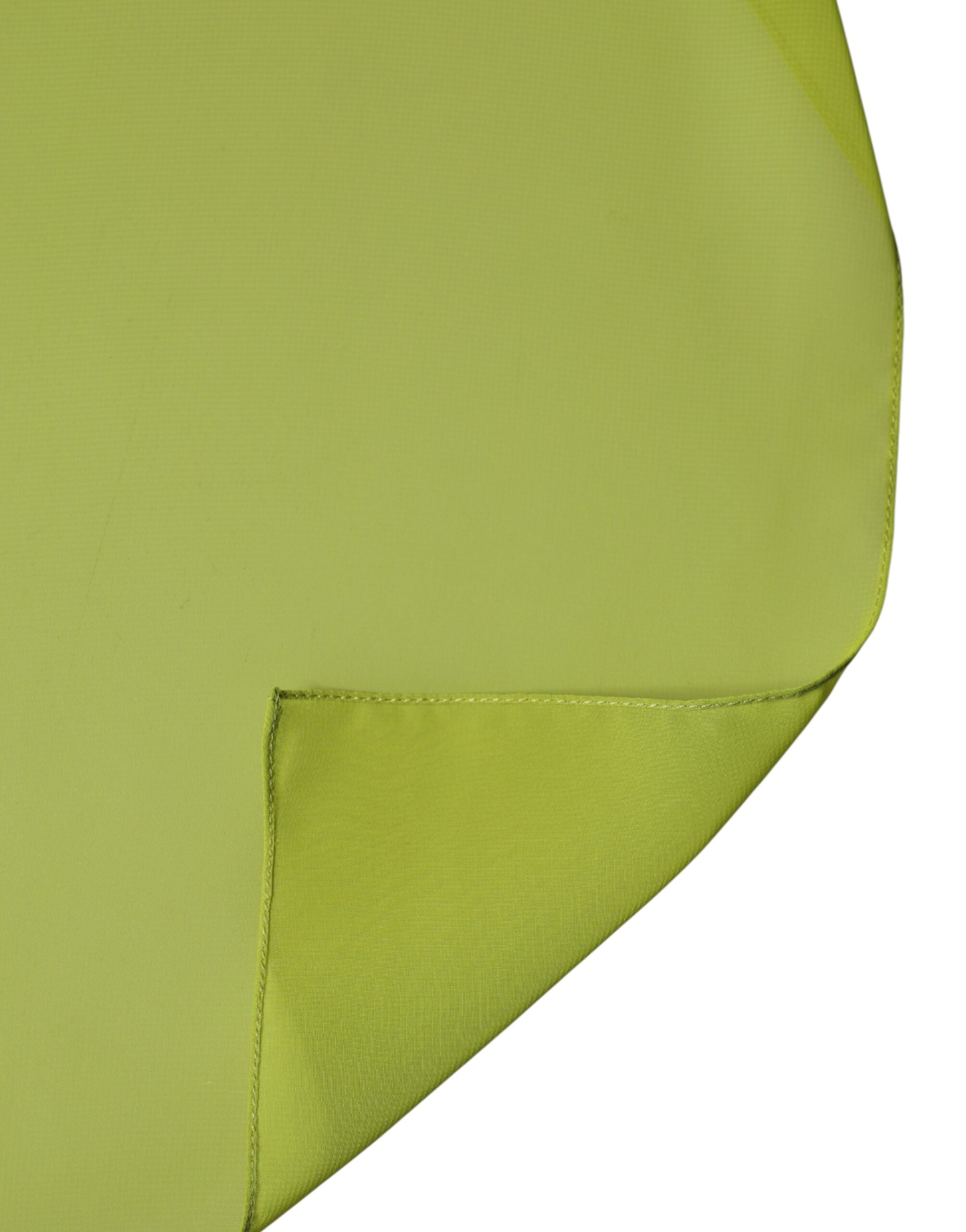 Green Polyester Stole Neck Wrap Shawl Scarf