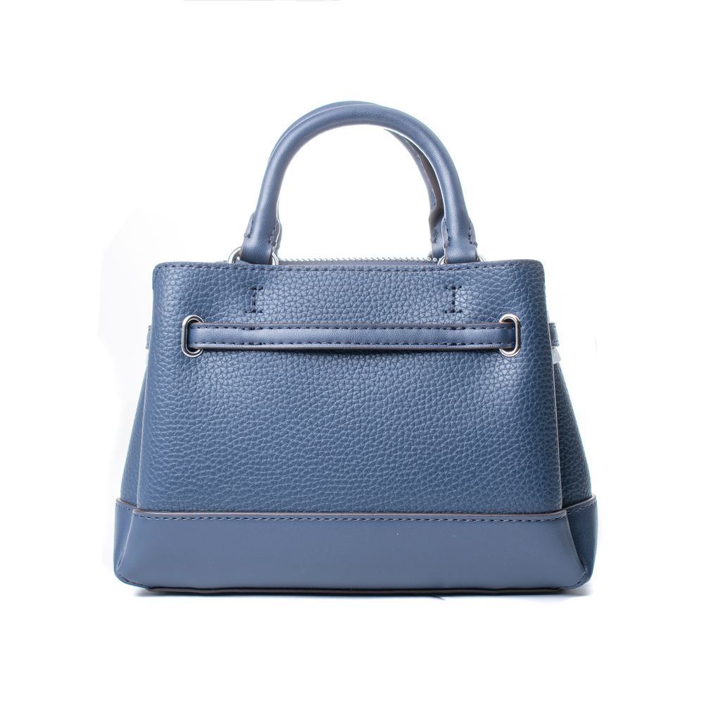 Blue Leather Handbag