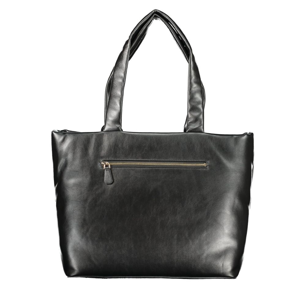 Black Polyurethane Women's Handbag