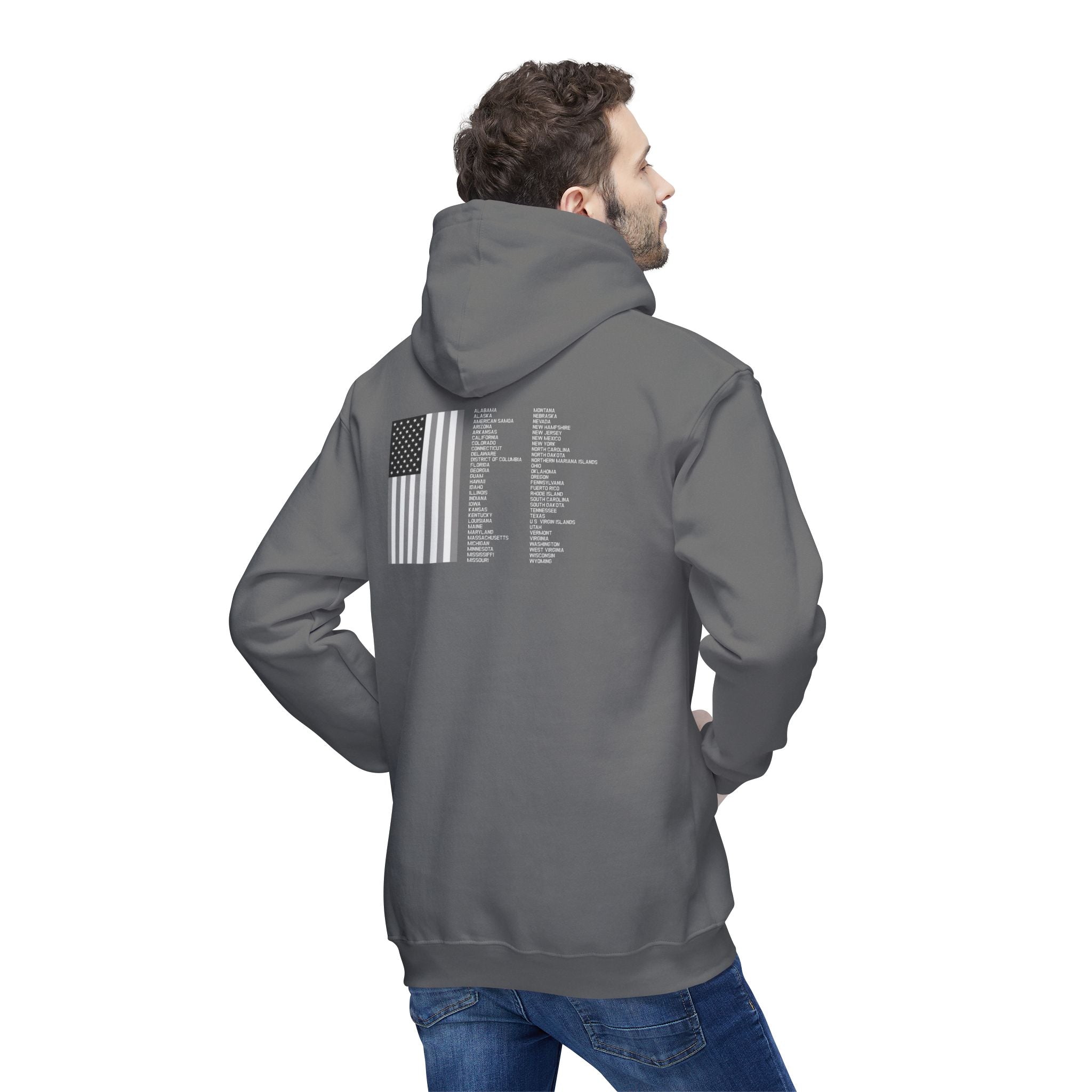 UNITE - USA 3 (LG) - Unisex Hooded Sweatshirt