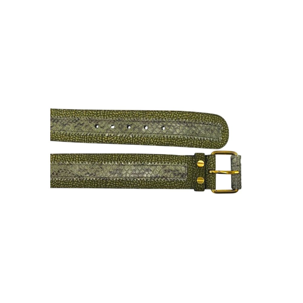 Green Genuine Leather Women Belt