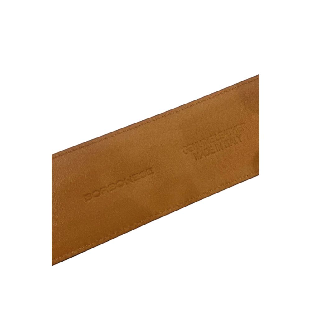 Orange Leather Women Belt