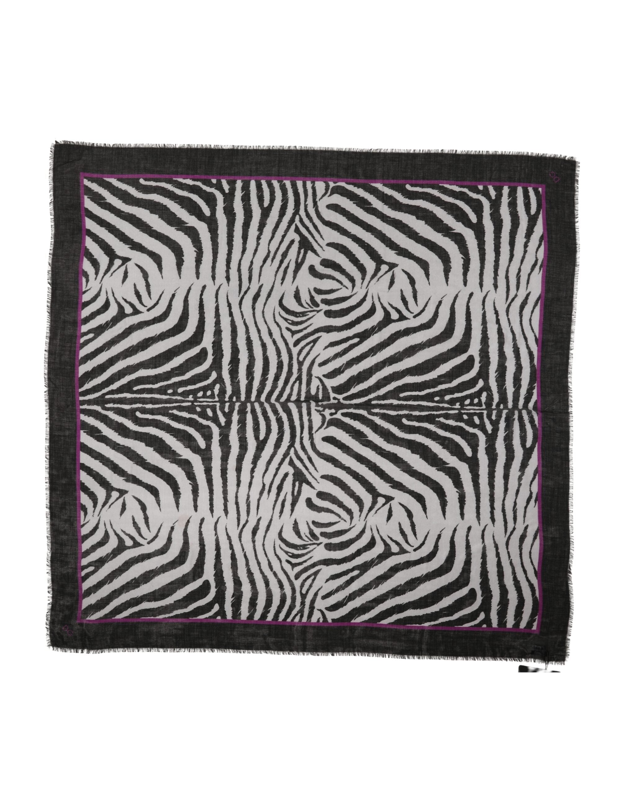 White Black Zebra Pattern Shawl 255cm x 132cm Men Scarf