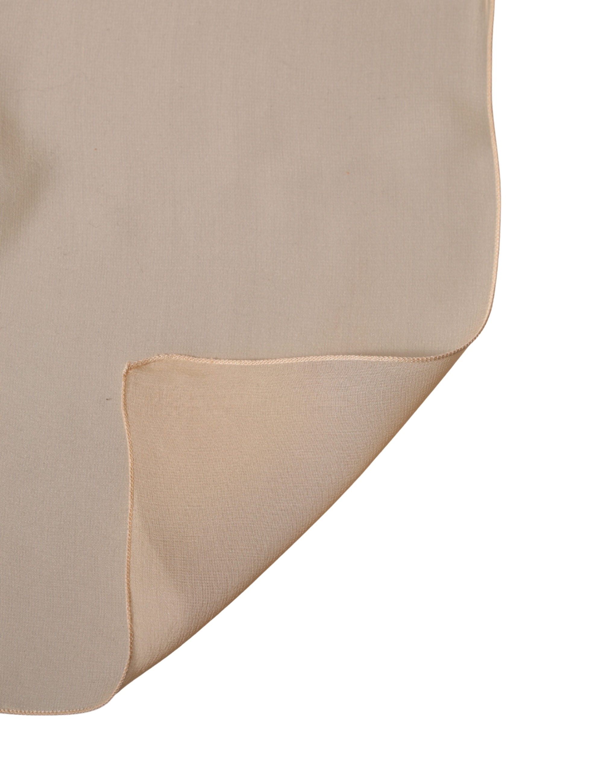 Beige Silk Neck Wrap Shawl Stole 272cm x 120cm Scarf