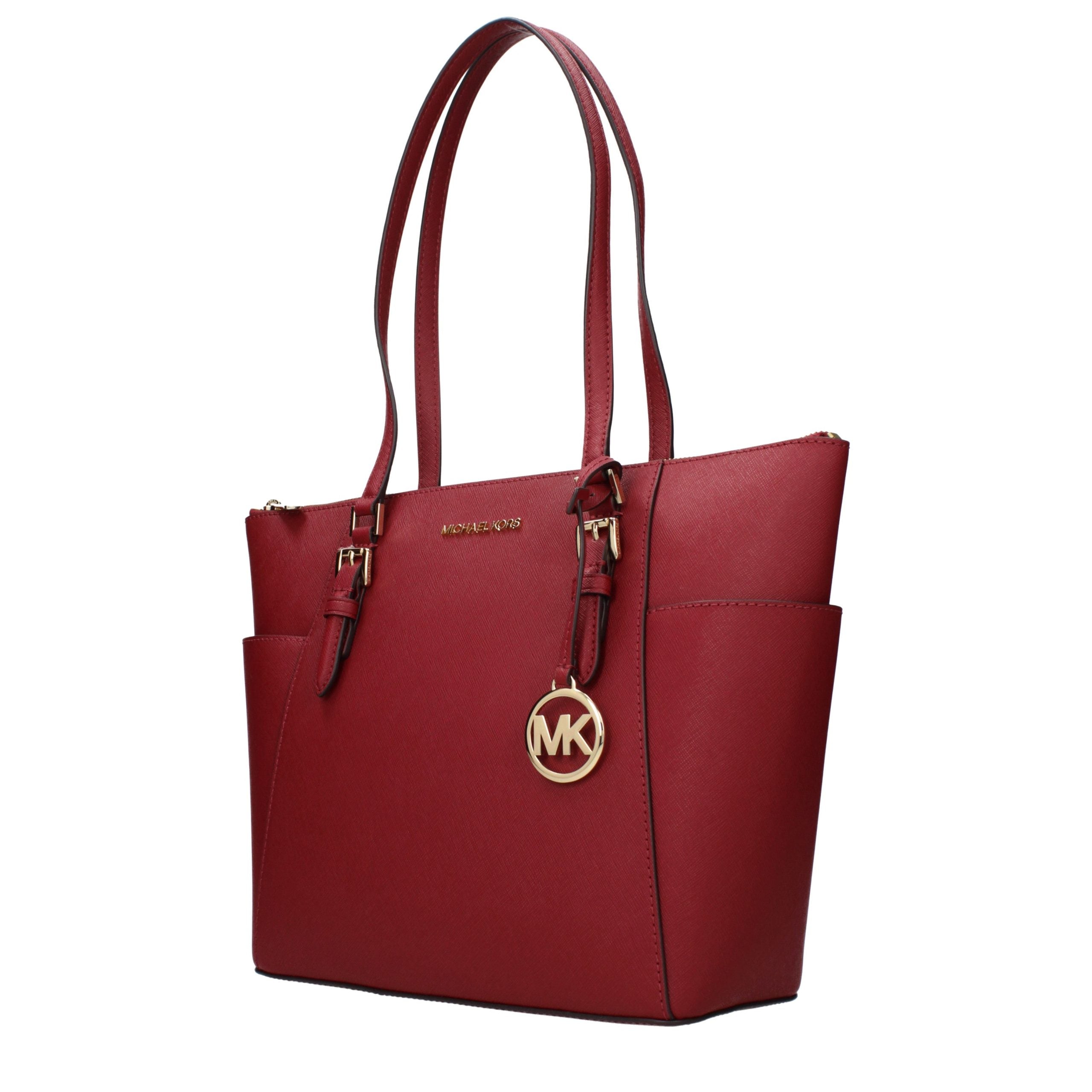 Red Leather Shoulder Bag