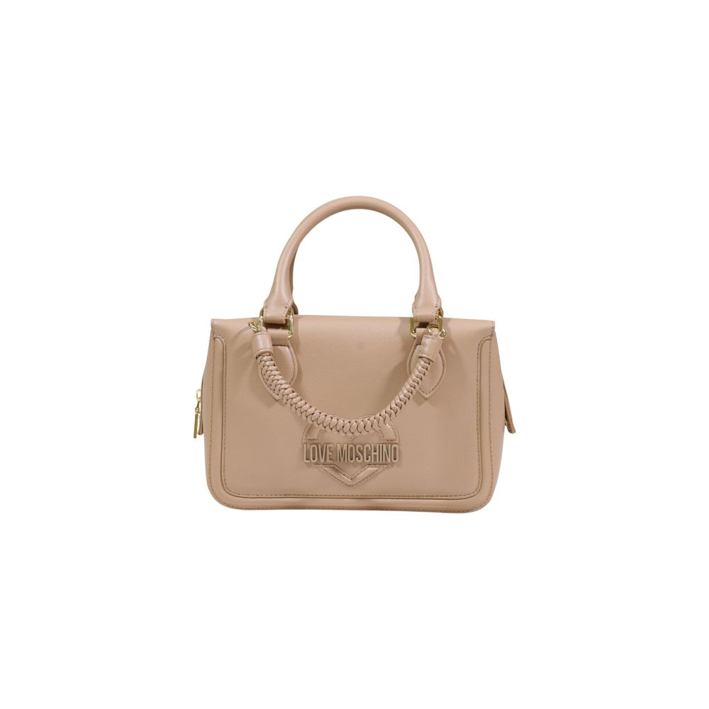 Beige Polyethylene Handbag