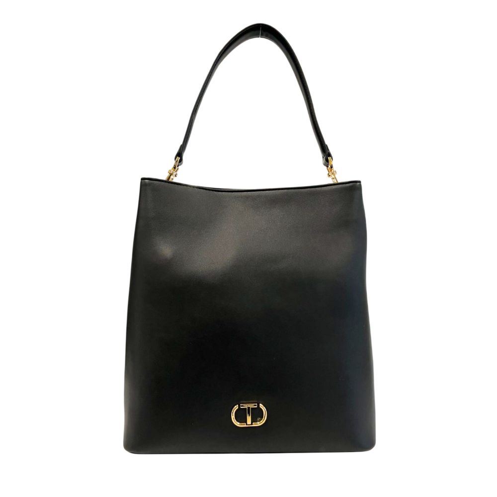 Black PU Women Shoulder Bag