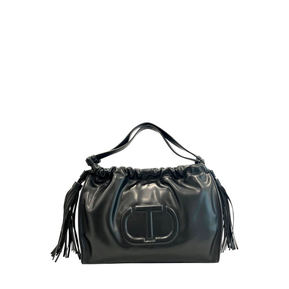 Black PU Women Shoulder Bag