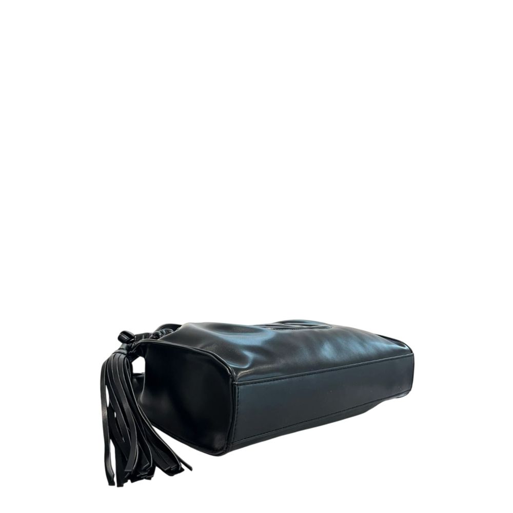 Black PU Women Shoulder Bag