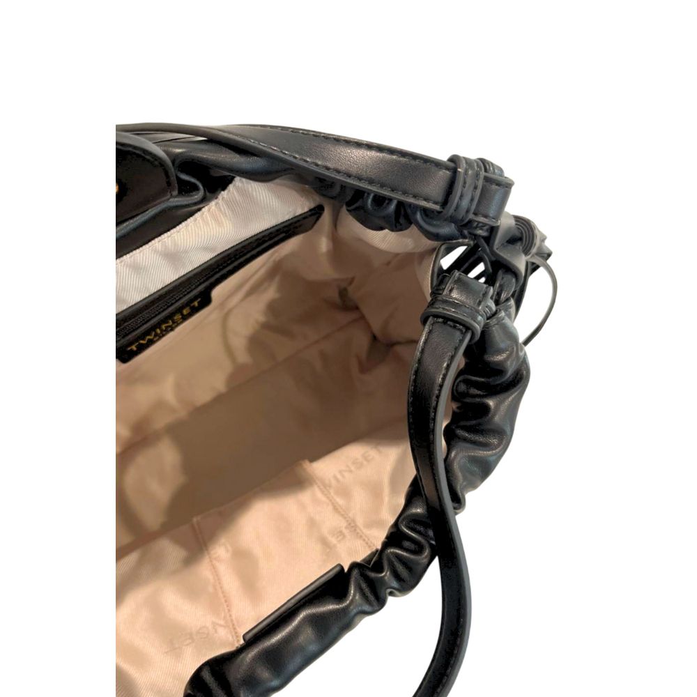 Black PU Women Shoulder Bag