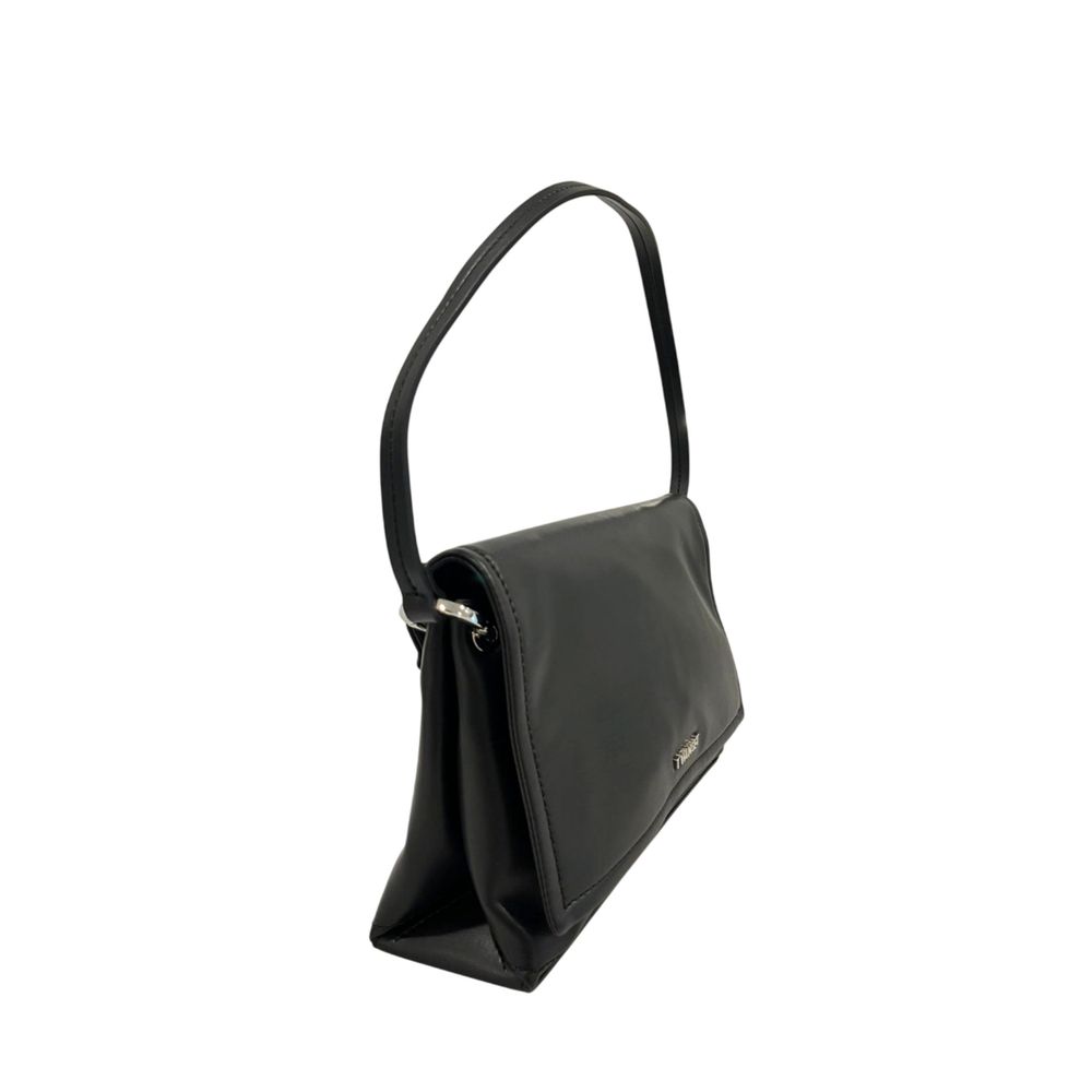 Black Polyethylene Clutch Bag