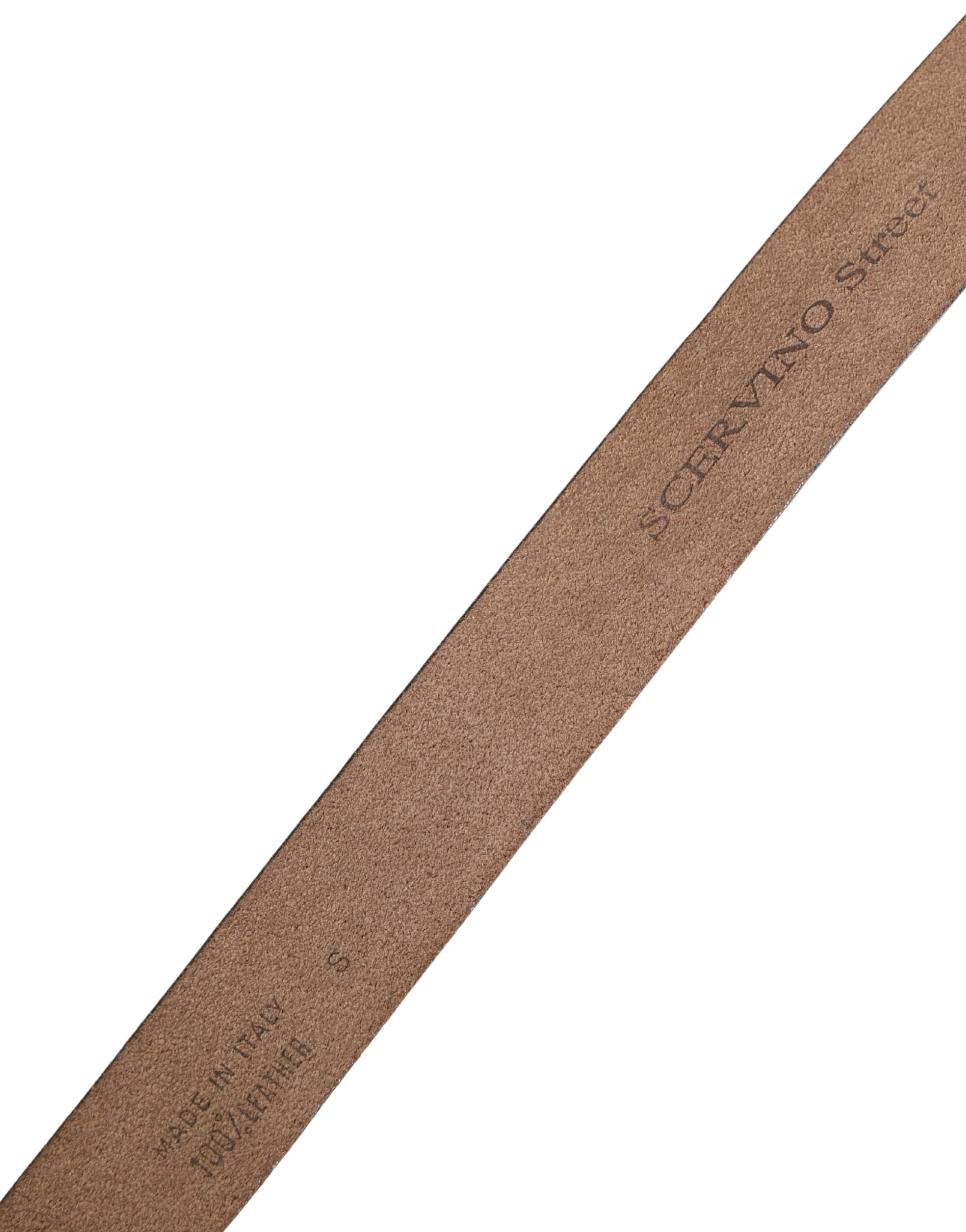 Women Green Leather Croco Print Studded Belt